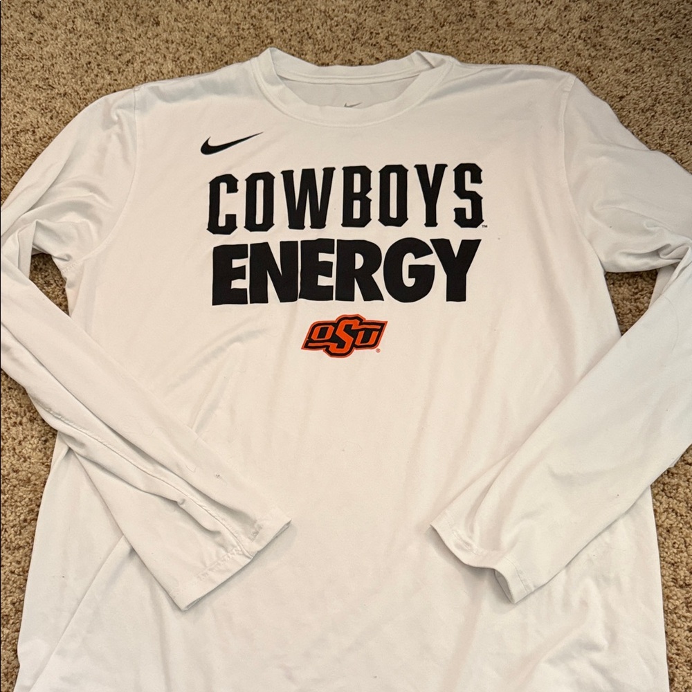 Nike Cowboys Energy White Long Sleeve Tee